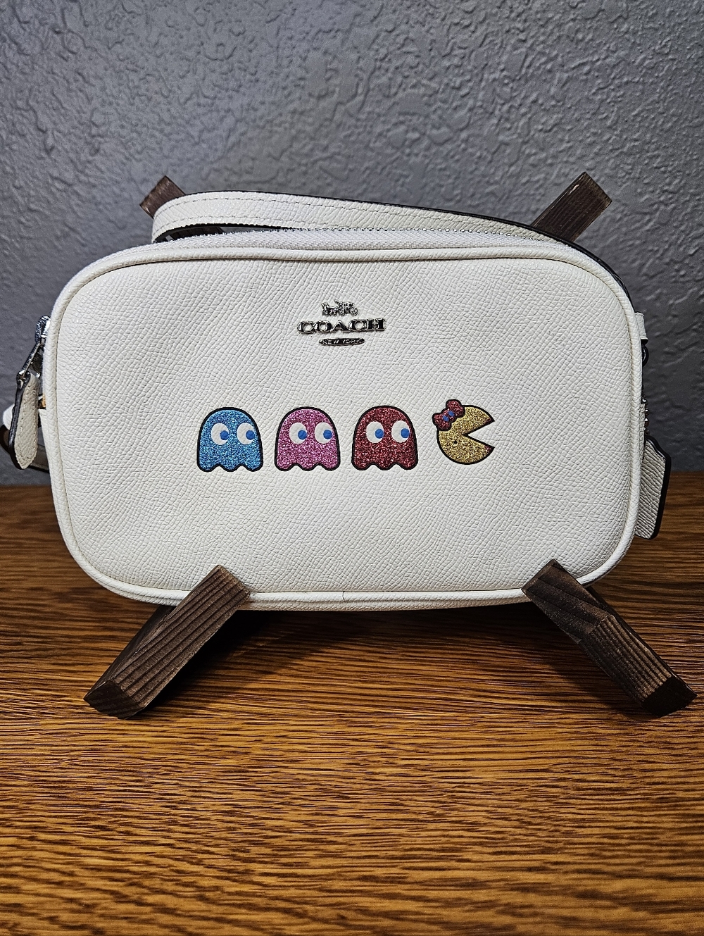 Coach x Pac-Man Double Zip Crossbody Mini Bag